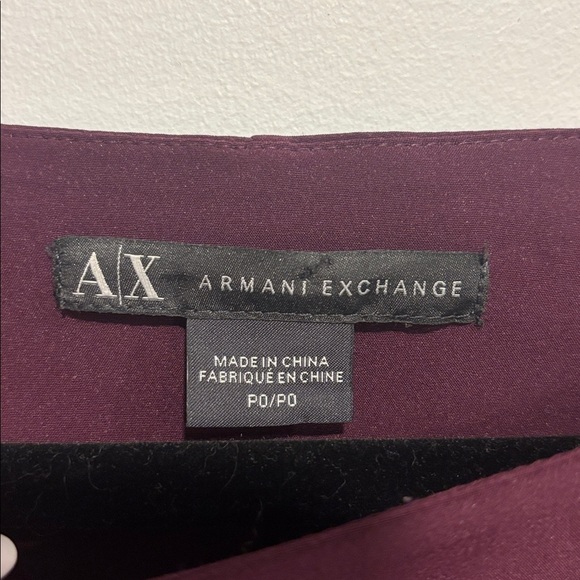 Armani Exchange Purple Dress with Silver Details - Picture 3 of 9